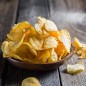Vallucas - patatas fritas sabor huevo frito, pack de bolsas de 140g Vallucas - patatas fritas sabor huevo frito, pack de bolsas de 140g