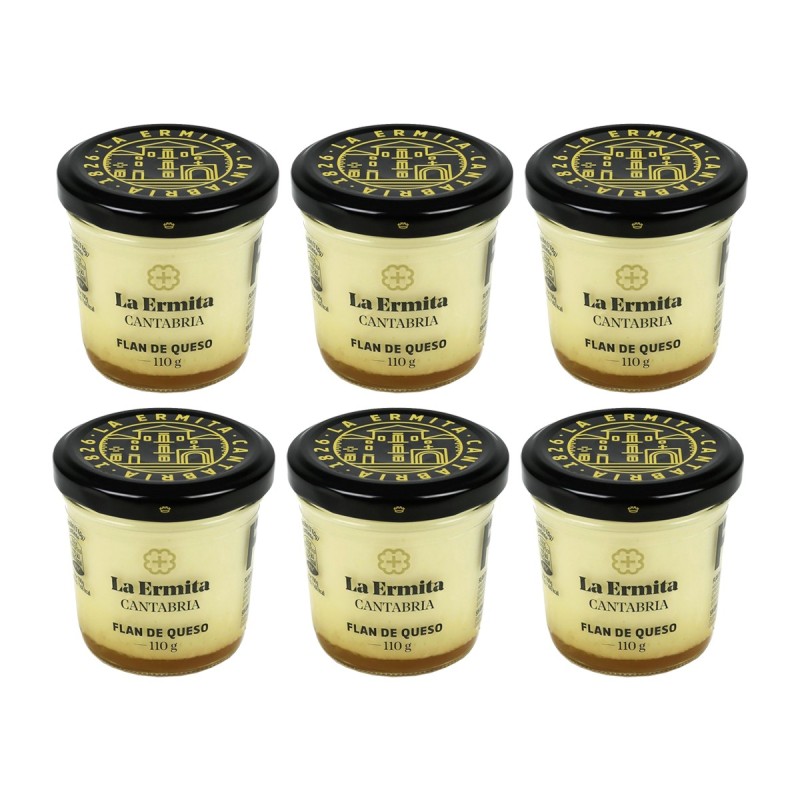 La Ermita - Flan de queso, pack de tarros de 110g La Ermita - Flan de queso, pack de tarros de 110g