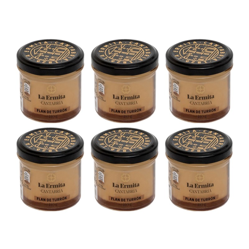 La Ermita - Flan de turrón, pack de tarros de 110g