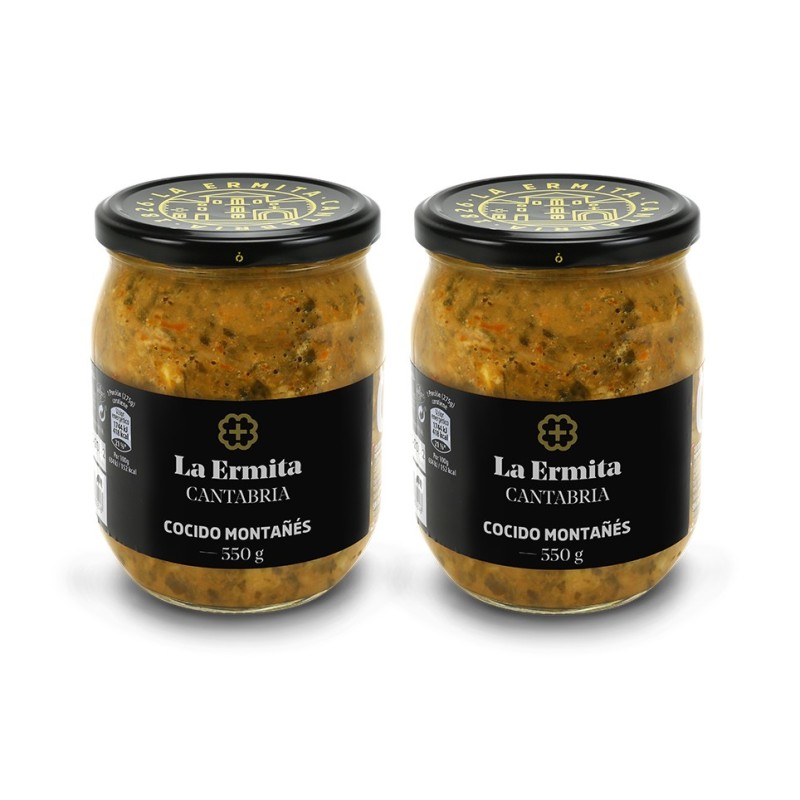 La Ermita - Cocido montañés, pack de tarros de 550g La Ermita - Cocido montañés, pack de tarros de 550g