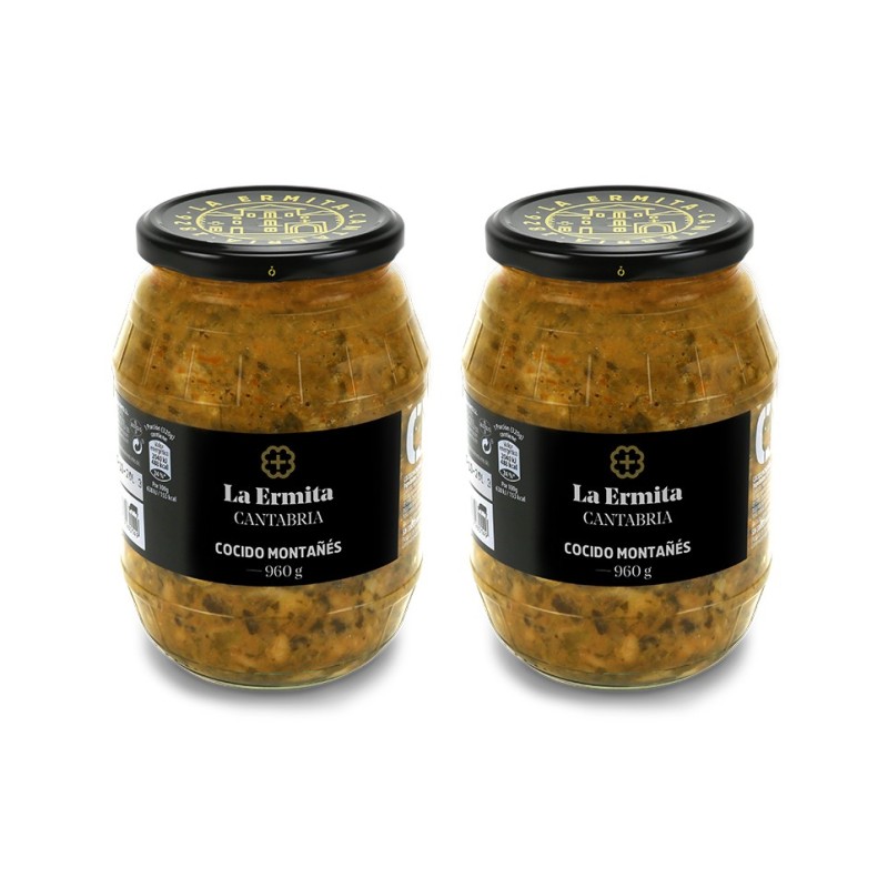 La Ermita - Cocido montañés, pack de tarros de 960g La Ermita - Cocido montañés, pack de tarros de 960g