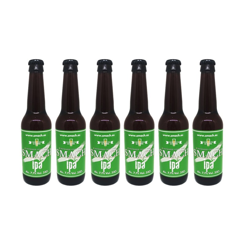 Smach - cerveza IPA, pack de botellines de 33 cl.