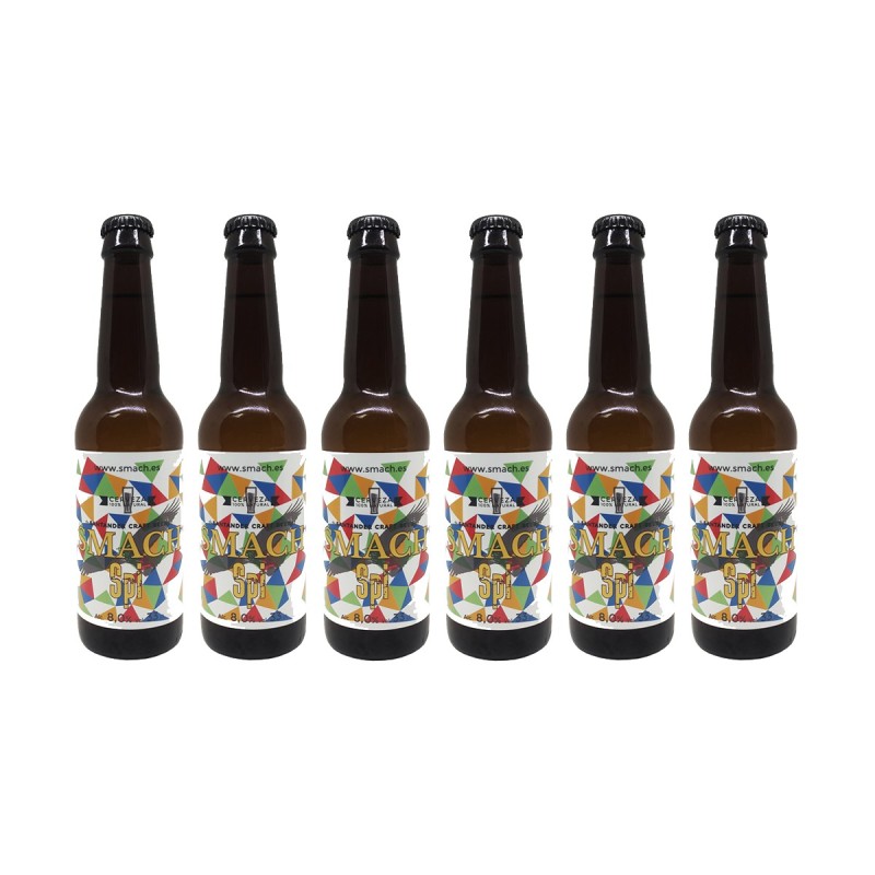 Smach - cerveza SPI, pack de botellines de 33 cl.