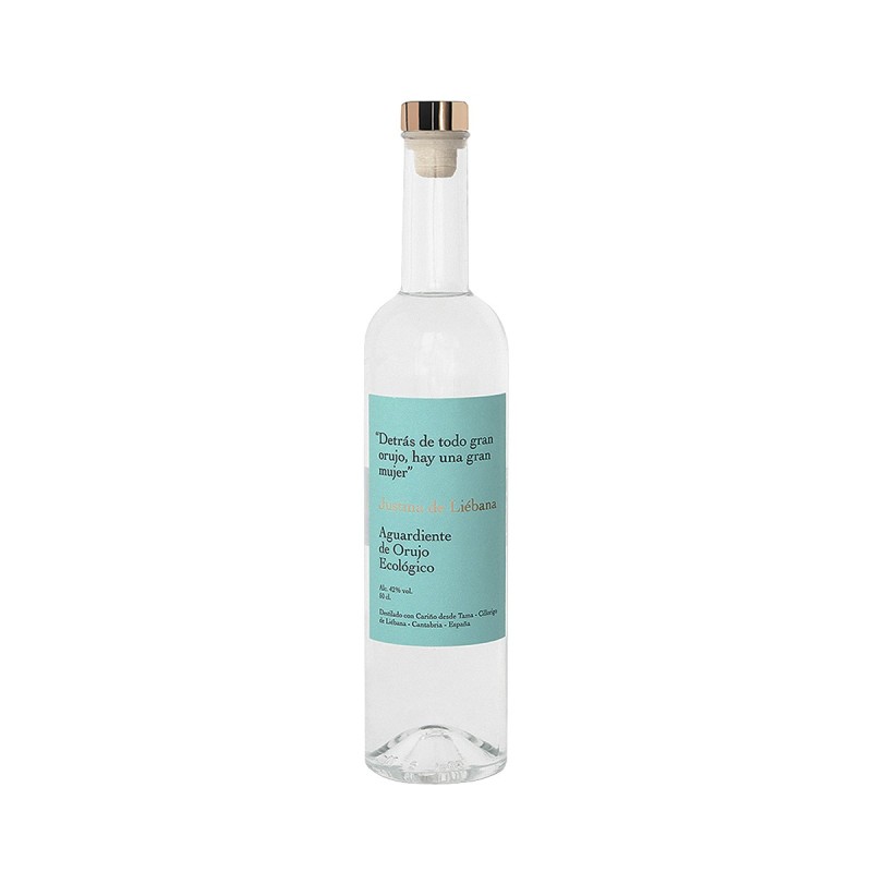 Justina de Liébana - Aguardiente de orujo ECOLÓGICO, 50 cl. Justina de Liébana - Aguardiente de orujo ECOLÓGICO, 50 cl.