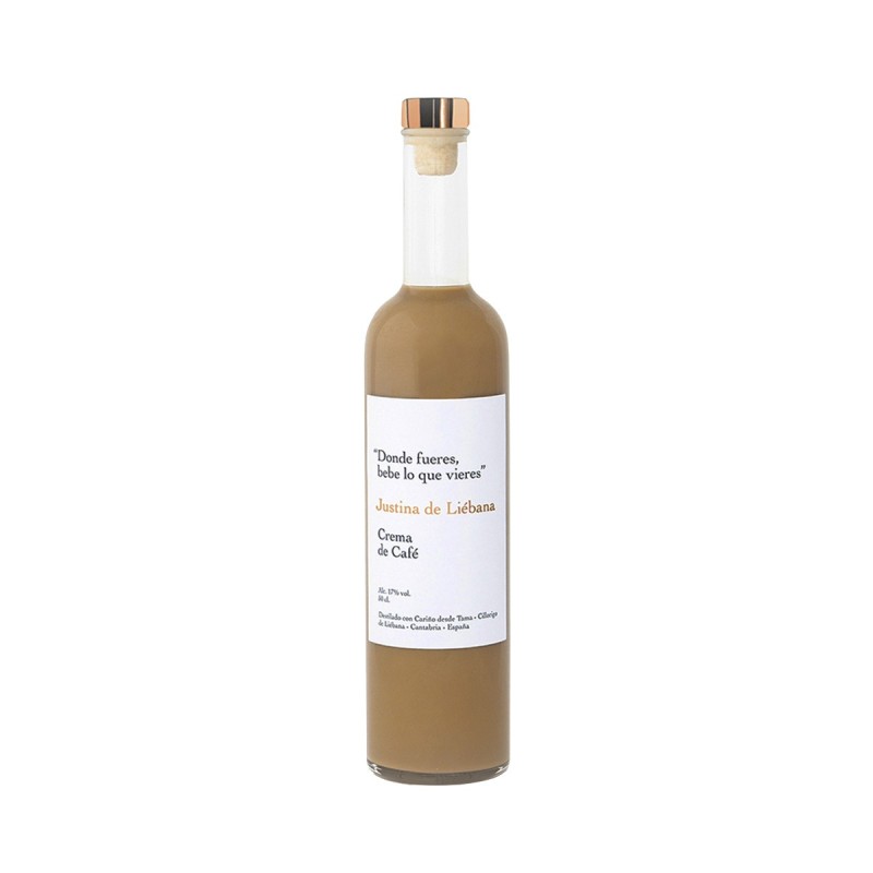 Justina de Liébana - Crema de café, 50 cl. Justina de Liébana - Crema de café, 50 cl.