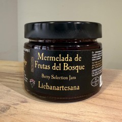 Liébana Artesana - Mermelada de frutas del bosque, 4 tarros de 280g
