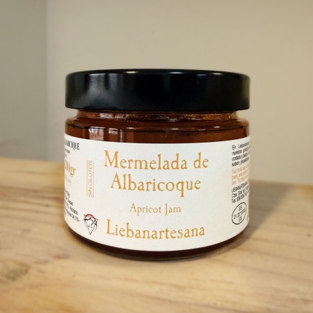 Liébana Artesana - Mermelada de albaricoque, 4 tarros de 280g
