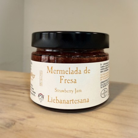 Liébana Artesana - Mermelada de fresa, 4 tarros de 280g
