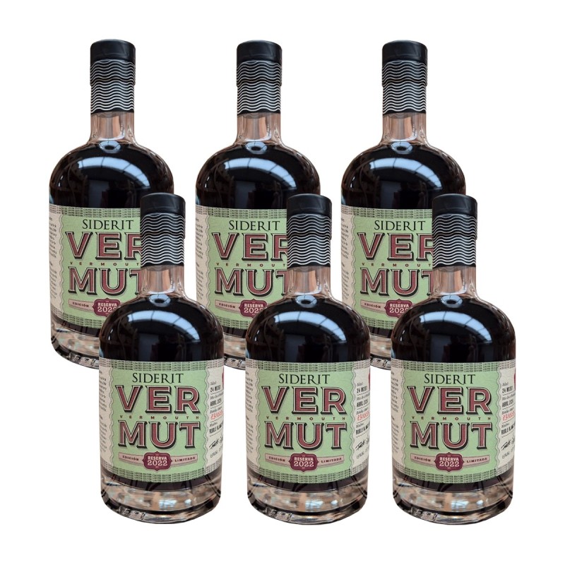 Siderit - Vermut reserva 2022, pack de 6 botellas de 75 cl. Siderit - Vermut reserva 2022, pack de 6 botellas de 75 cl.