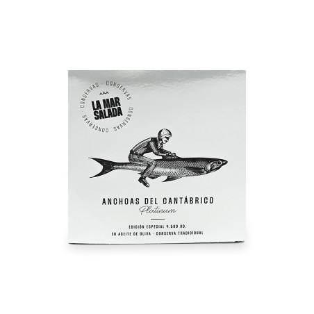 La Mar Salada - Anchoas del Cantábrico en Aceite de Oliva, Serie Platinum