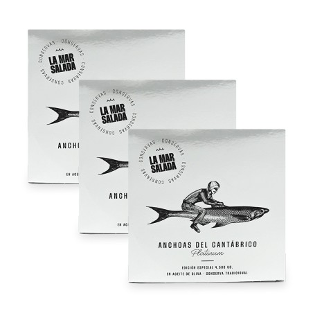 La Mar Salada - Anchoas del Cantábrico en Aceite de Oliva, Serie Platinum
