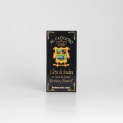 El Capricho - Anchoas del Cantábrico en aceite de girasol, pack de 6 octavillos de 50g