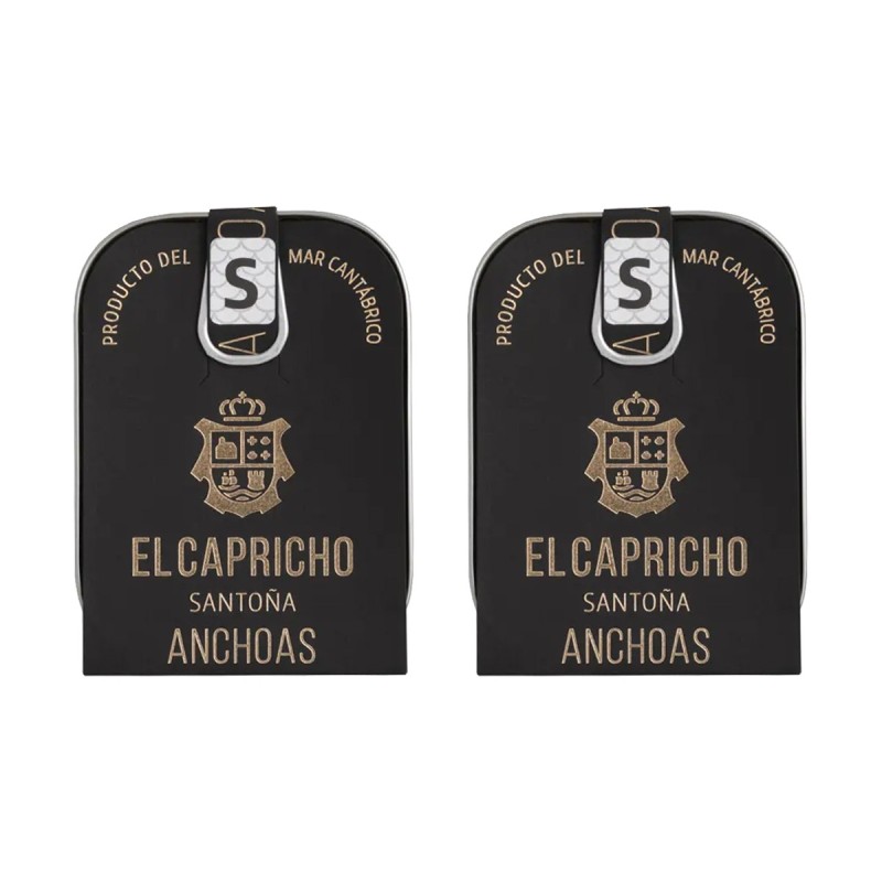 El Capricho - Anchoas del Cantábrico en AOVE, pack de 2 latas de 95g El Capricho - Anchoas del Cantábrico en AOVE, pack de 2 latas de 95g