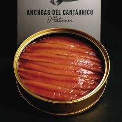 La Mar Salada - Anchoas del Cantábrico en Aceite de Oliva, Serie Platinum, pack de 2 latas de 110g