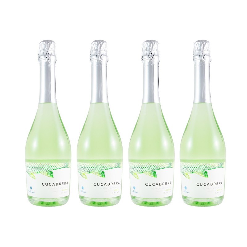Bodega Bahía de Santander - Vino frizzante Cucabrera, pack de 4 botellas de 75 cl. Bodega Bahía de Santander - Vino frizzante Cucabrera, pack de 4 botellas de 75 cl.