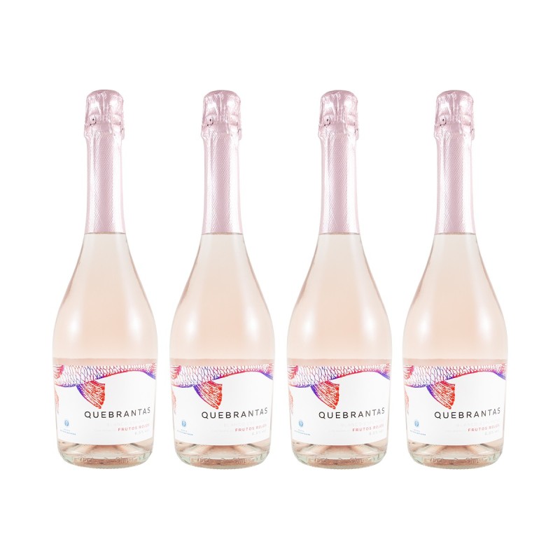 Bodega Bahía de Santander - Vino frizzante Quebrantas, pack de 4 botellas de 75 cl. Bodega Bahía de Santander - Vino frizzante Quebrantas, pack de 4 botellas de 75 cl.