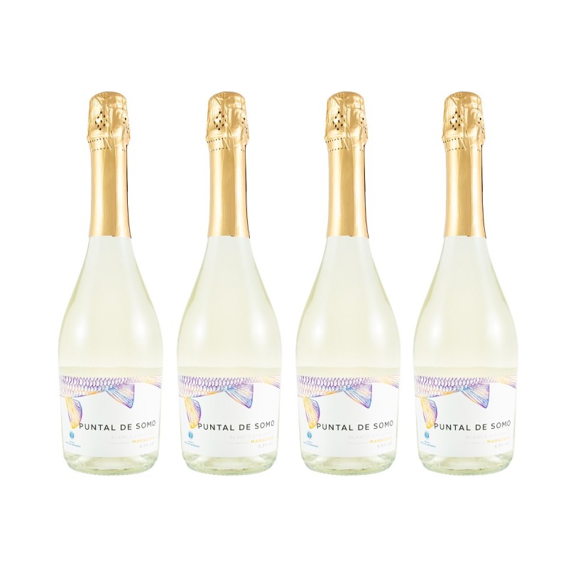 Bodega Bahía de Santander - Vino frizzante Puntal de Somo, pack de 4 botellas de 75 cl. Bodega Bahía de Santander - Vino frizzante Puntal de Somo, pack de 4 botellas de 75 cl.