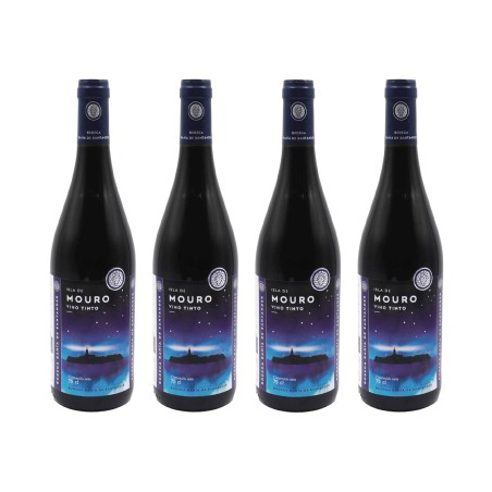 Bodega Bahía de Santander - Vino tinto Isla de Mouro, pack de 4 botellas de 75 cl.