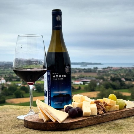 Bodega Bahía de Santander - Vino tinto Isla de Mouro, pack de 4 botellas de 75 cl.