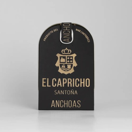 El Capricho - Anchoas del Cantábrico en aceite de girasol (talla XL), pack de 2 latas de 115g