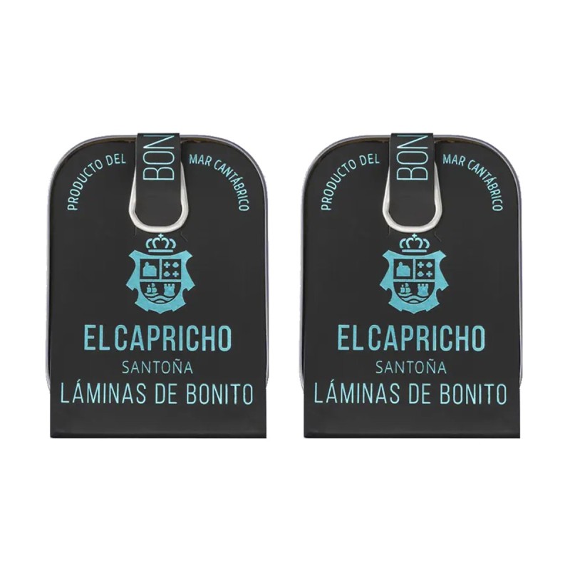 El Capricho - Láminas de bonito del norte en aceite de girasol, pack de 2 latas de 110g El Capricho - Láminas de bonito del norte en aceite de girasol, pack de 2 latas de 110g