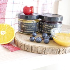 Liebanartesana - Mermelada de naranja al orujo + mermelada de frutos del bosque