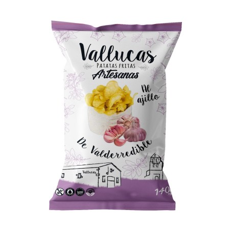 Vallucas - patatas fritas al ajillo
