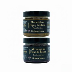 Liebanartesana - Pack mermelada higo y avellanas + frutas del bosque