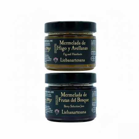 Liebanartesana - Pack mermelada higo y avellanas + frutas del bosque