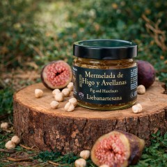 Liebanartesana - Mermelada de higo y avellanas, pack de 2 tarros