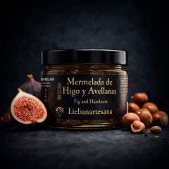 Liebanartesana - Mermelada de higo y avellanas, pack de 2 tarros
