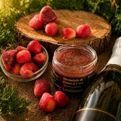 Mermelada de fresas al cava