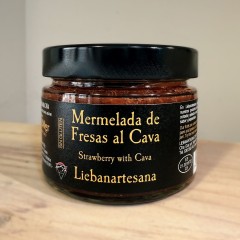 Mermelada de fresas al cava