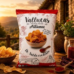 Vallucas - patatas fritas con toque de pimentón picante