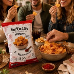 Vallucas - patatas fritas con toque de pimentón picante