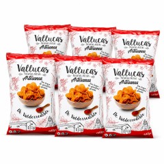 Vallucas - patatas fritas con toque de pimentón picante